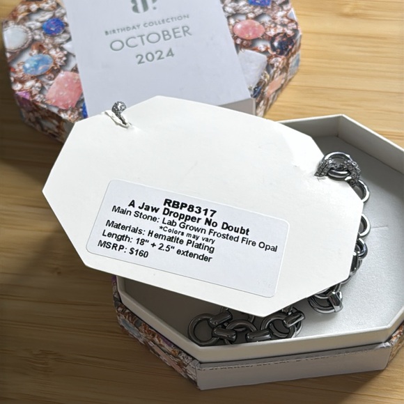 BP Jaw Dropper No Doubt Frosted Fire Opal Hematite October 2024 RBP8317 - Picture 4 of 4